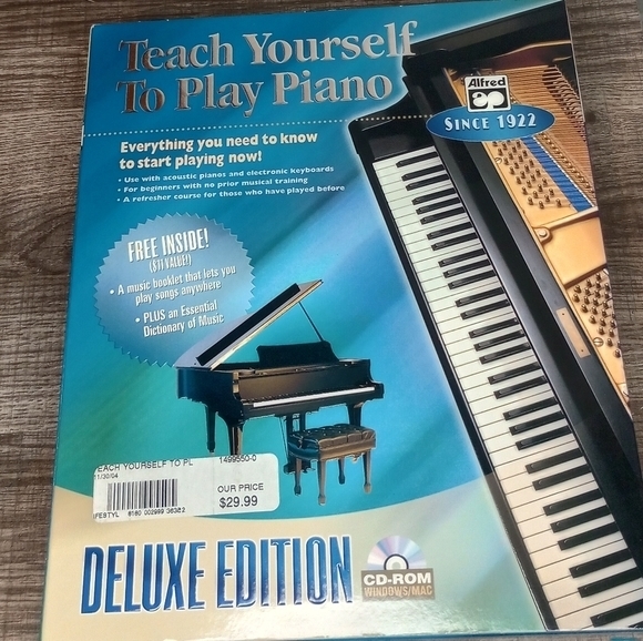 Teach Yourself to Play Piano (CD-ROM, 2001) Windows/Mac Alfred Publishing I9386A - Picture 1 of 10